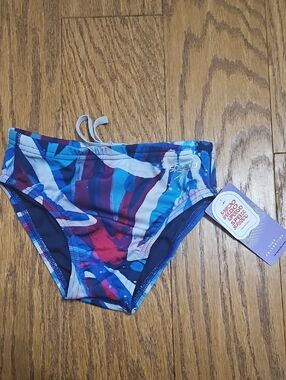 Speedo Men's One Brief Paint Splash Magenta Haze Size 26